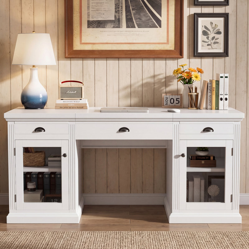 Bureau de direction moderne 67 "avec rangement et ports USB