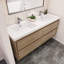 Ensemble de meuble-lavabo double mural 59,5 "Azden-804546650
