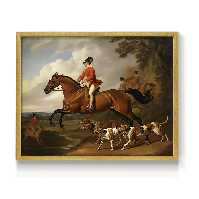 Faune - XC III - Reproduction encadrée - Restickable, H 8 po x l 10 po, Or