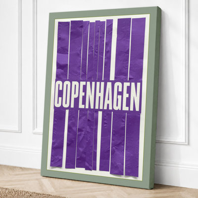 Postcard From Copenhagen Typography - Print