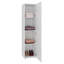 Garde-robe H 67 po avec miroir et rangement vertical, blanc