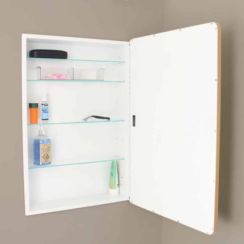 Pharmacie de salle de bain Austin Farmhouse, H 30 po x l 20 po x P 5,5 po, Doré