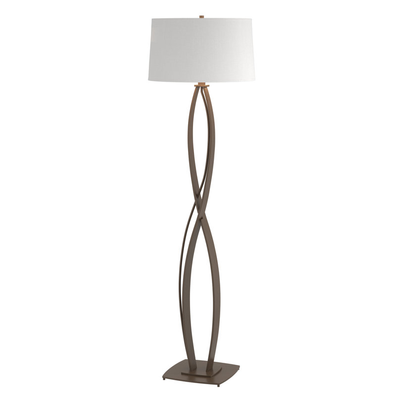 Almost Infinity Floor Lamp, Bronze, Natural Anna