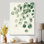 Art sur toile encadré Minimal Eucalyptus Veil II - Green Greenery