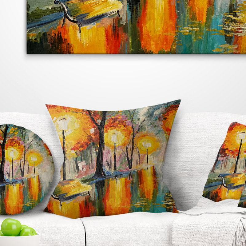 Coussin Landscape Street, 16 po x 1 po, Coussin décoratif