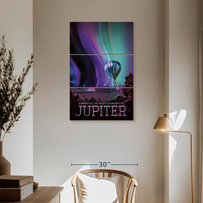 Oberle The Mighty Auroras Of Jupiter, 57" H x 36" W