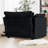 Modern Comfy Modular Loveseat 2-seat Couch Deep Seat Sofa Set For Living Room-599461924