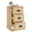 Curci 39cm W Particle Board / Chipboard Bedside Table-2008444579