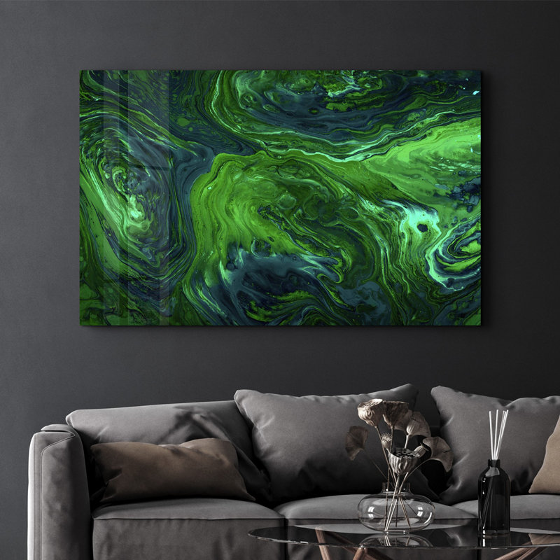 Peinture élégante en verre trempé de 27,6 po x 43,3 po | 100% verre trempé, épaisseur: 0,16 pouce | Œuvre imprimée UV, parfaite pour la décoration intérieure et les intérieurs modernes, des visuels époustouflants pour toute pièce