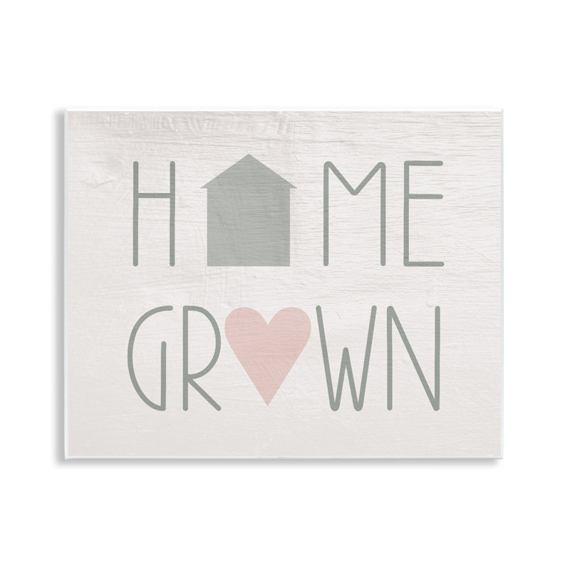 Plaque murale Home Grown Country, design par Lil 'Rue
