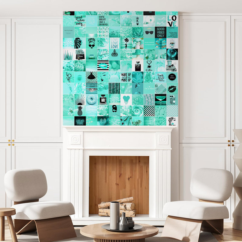 Papier peint inspirant apaisant et apaisant avec fond apaisant, L 48 po x l 48 po
