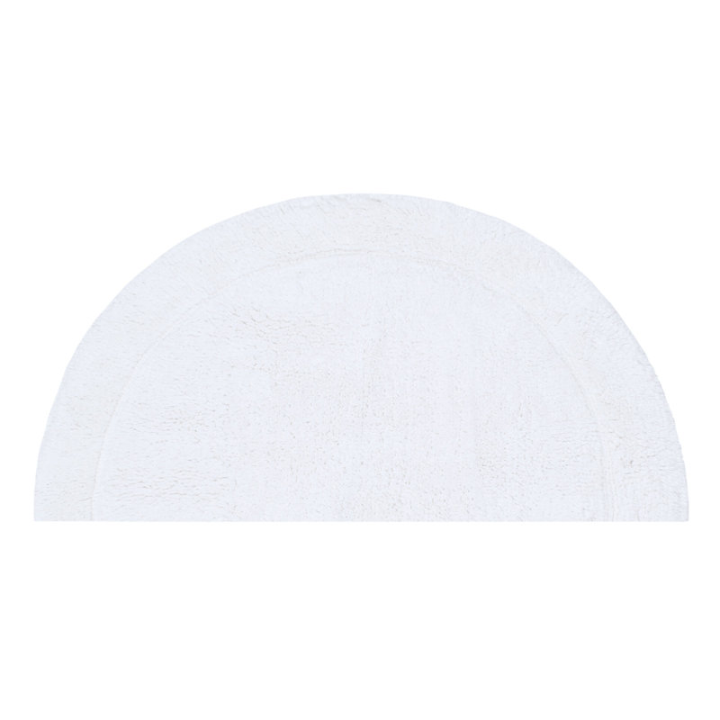 Candeloro Slice Bath Rug 17"x30", White