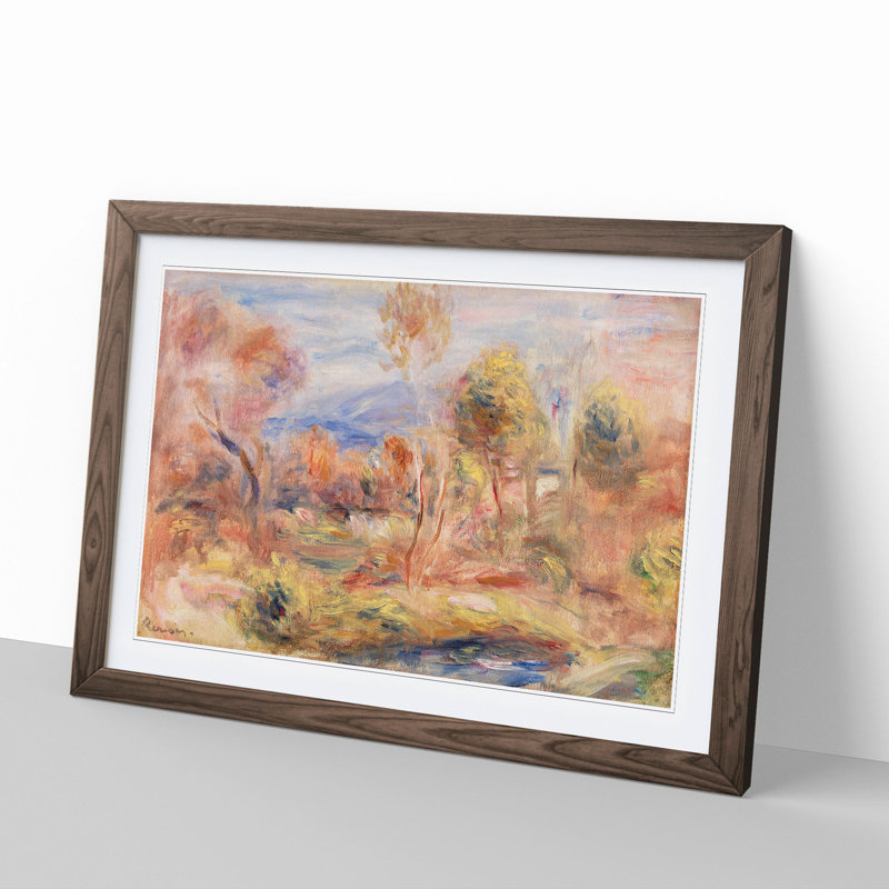 Glade by Pierre-Auguste Renoir - Picture Frame Painting, 27cm H x 36cm W x 2cm D, Walnut Framed
