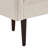 Brittany Cream Upholstered Bench with Solid Wood Legs