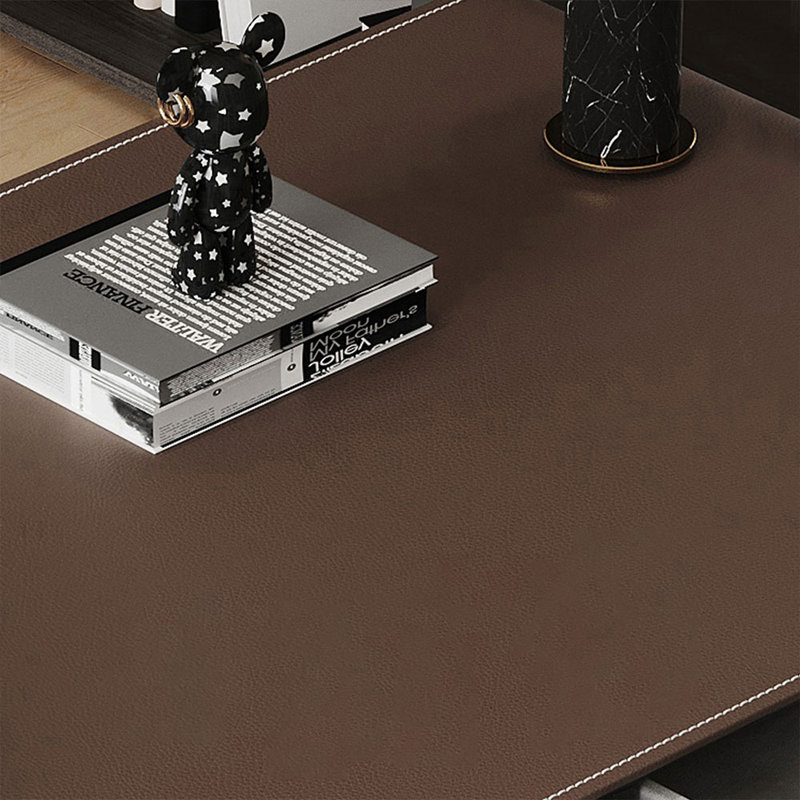 Bureau rectangulaire à 3 tiroirs Coffee + Coffee, H 30,31 po x l 70,87 po x P 23,62 po
