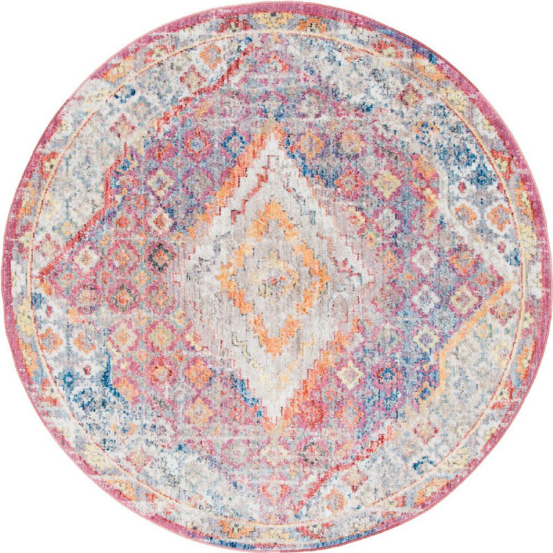 Kingston Oriental Indoor Rug, Round 6'