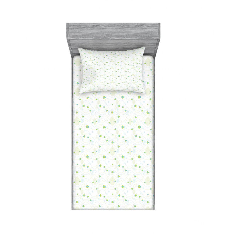 Microfiber Sheet Set, Twin Sheet Set with Fitted Sheet