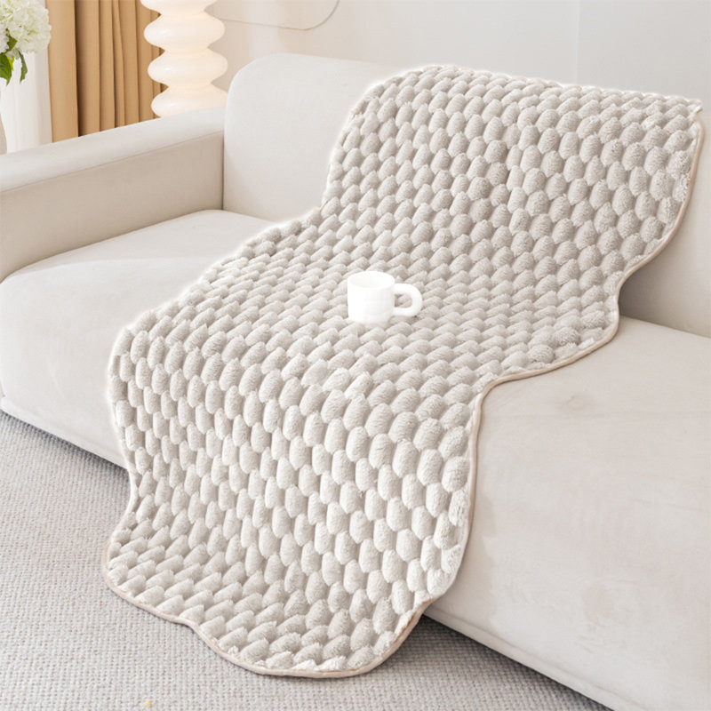 Polyester Sofa Slipcover, 90cm H x 150cm W x 90cm D, Beige