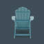 Chaise Adirondack en polyéthylène