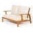 Jasper Loveseat & Table Set – Beige Cushions