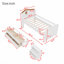 Lit mezzanine bas avec lumières DEL-272153168