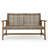 Genola WOOD + WICKER LOVESEAT