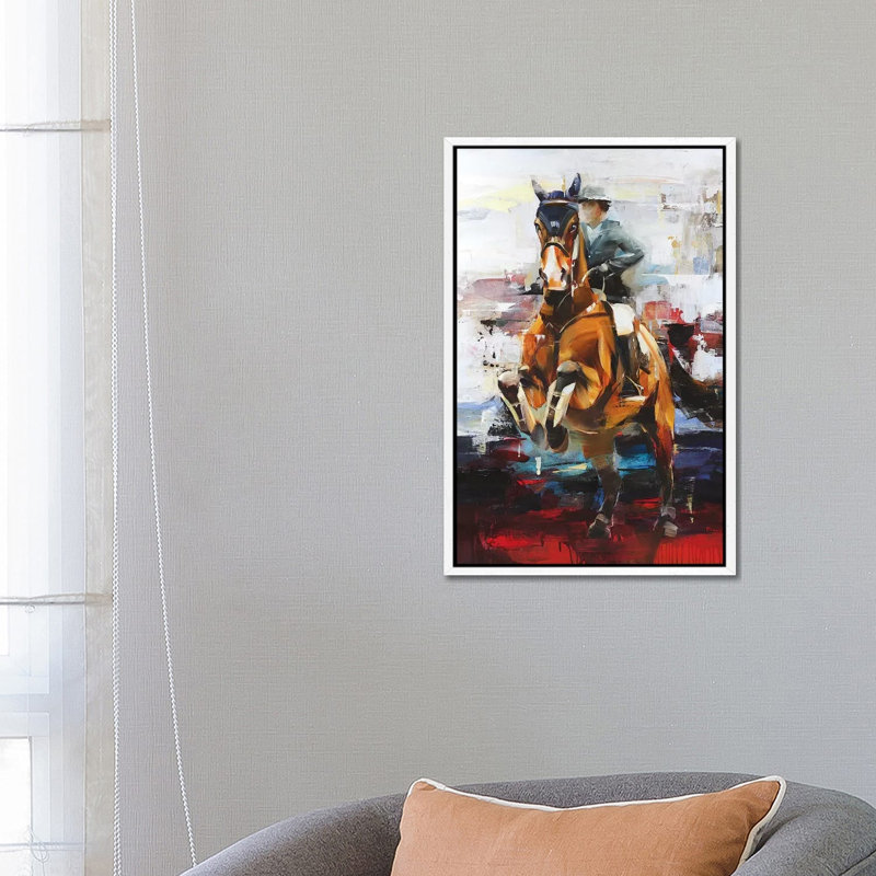 The Only One Opium by Tatyana Yabloed - Painting on Canvas, 101.6cm H x 66.04cm W x 3.81cm D, White Floater Framed