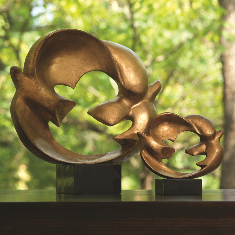 Doves of Peace Sculpture-Sm, 7.5" H x 8" W x 3.25" D