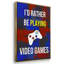 «Gamer At Play I», art textuel encadré sur toile 3 pièces-91886940-91886947