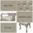 Vianney Dresden Upholstered Arm Chair in Bone White (Set of 2)