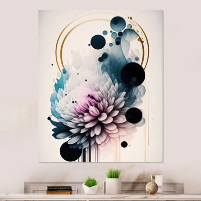 Fleurs de dahlia hyperréalistes I - reproduction sur toile