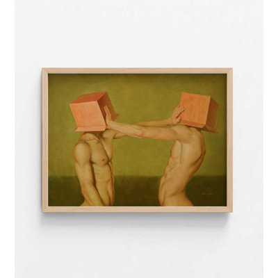Reproduction de peinture à l'huile pour homme, «Don't Want to See You» (plusieurs tailles)