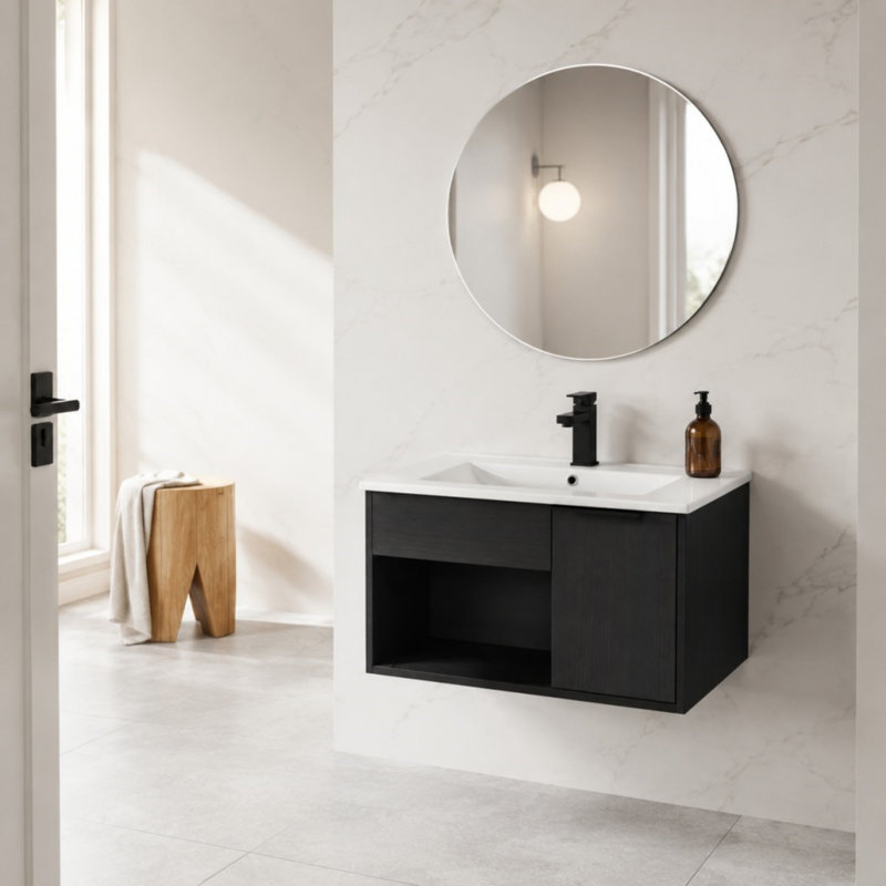 Meuble-lavabo mural 24 po