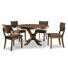 Geles 4 - Person Solid Wood Top Pedestal Base Dining Set