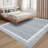 Contemporary Washable Rugs Low Pile Non Slip Soft Stain Resistant Modern Border Carpet Foldable Floor Mats-33644098