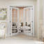 Porte intérieure standard à double porte en verre transparent à base de verre de 10 po-106710752