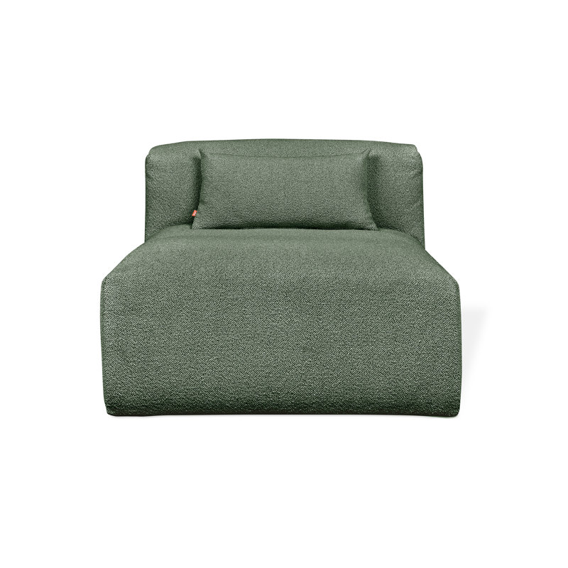 Nest Modular Armless Chair, Morris Pine