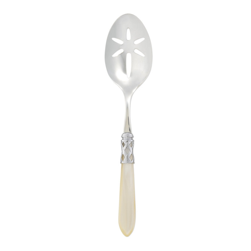 Aladdin Pierced Table Spoon, Brilliant Ivory