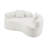Teddy Velvet Fabric Curved Loveseat-1109076972-1134214748