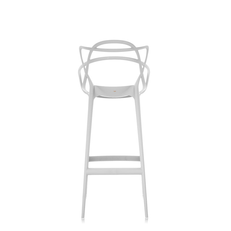 Tabouret Master, Barre, Blanc
