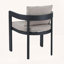 Ensemble de 2 chaises de salle à manger en aluminium avec coussins confortables-697600522
