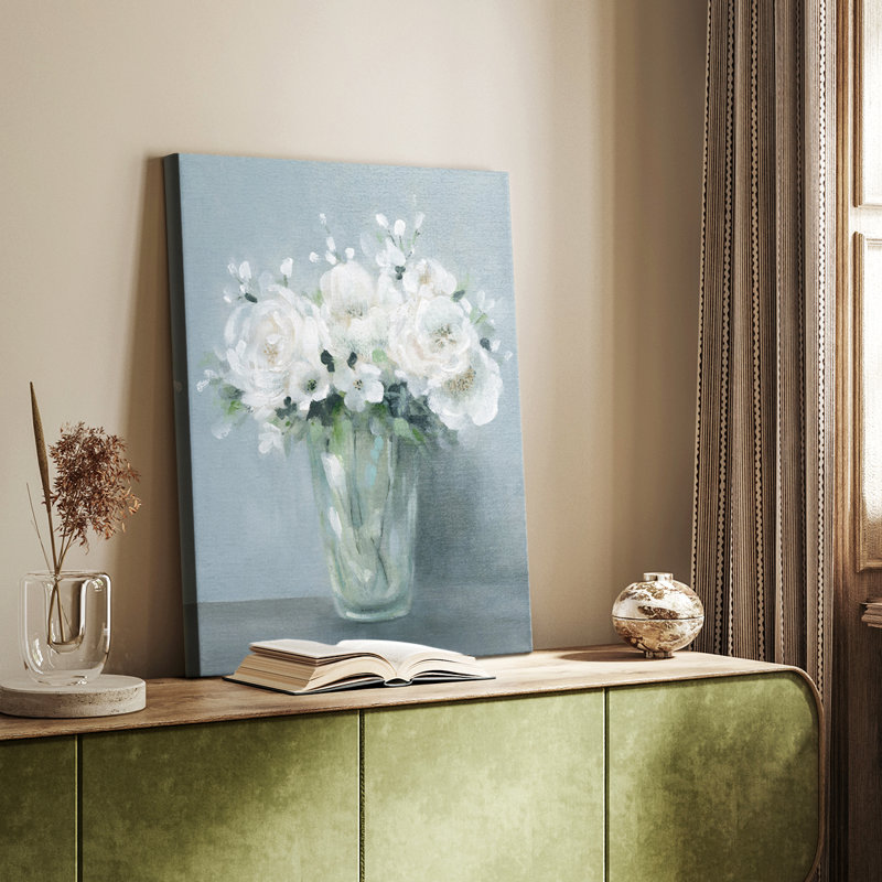 Toutes les fleurs blanches - Cavas enveloppés de galerie, H 48 po x l 32 po