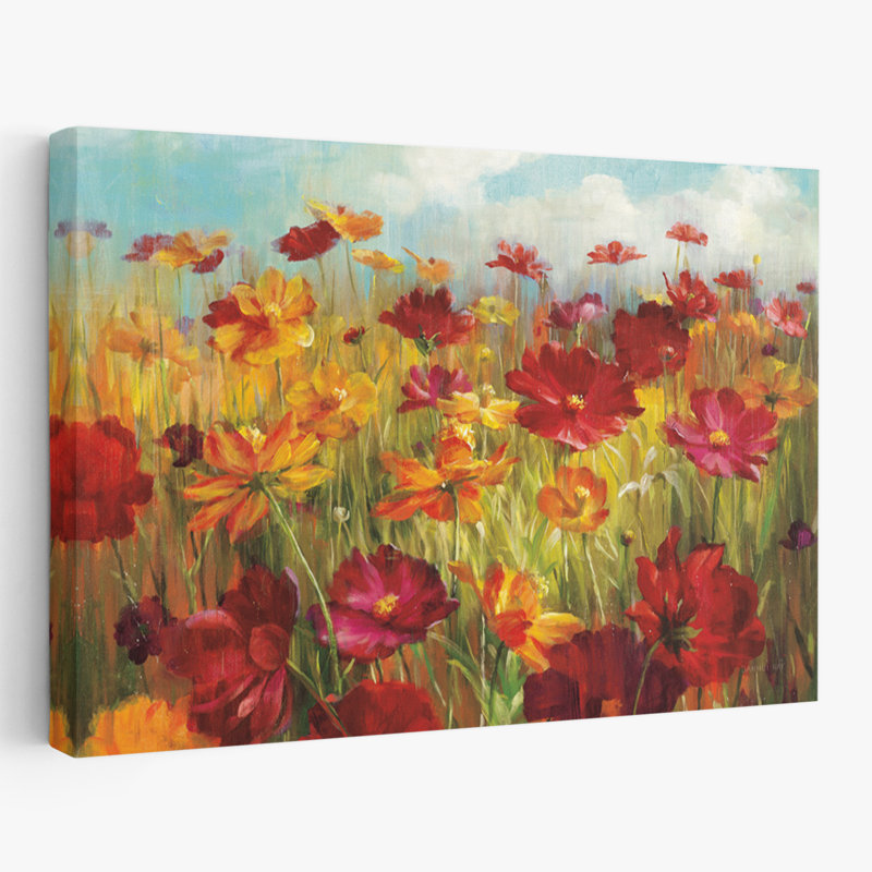 Cosmos Fields - Cosmos dans le champ, H 32 po x l 48 po
