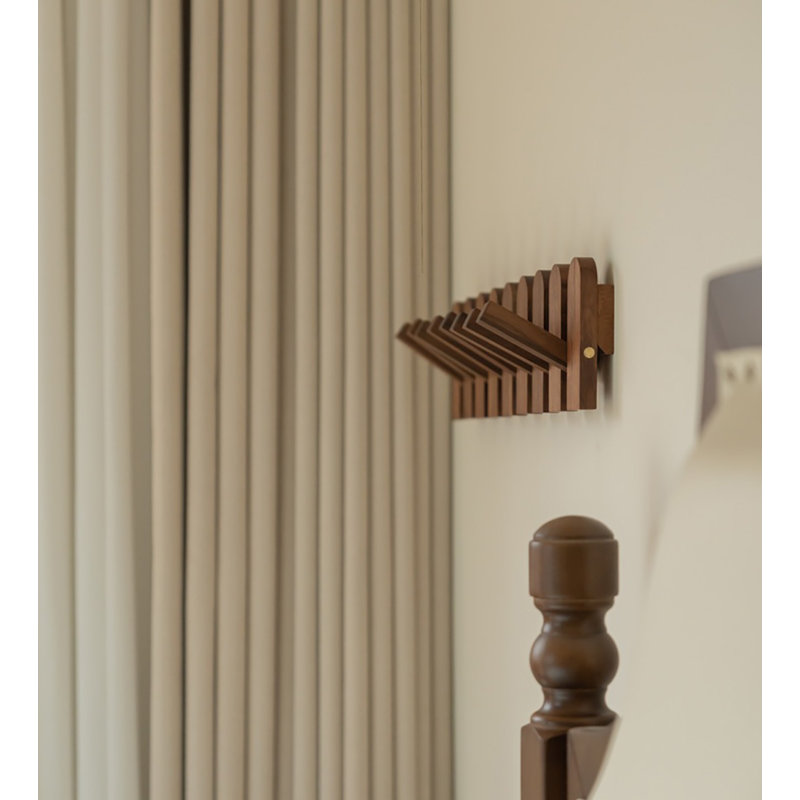 Crochets muraux en bois massif, crochets pour vestibule, salon, salle de bain
