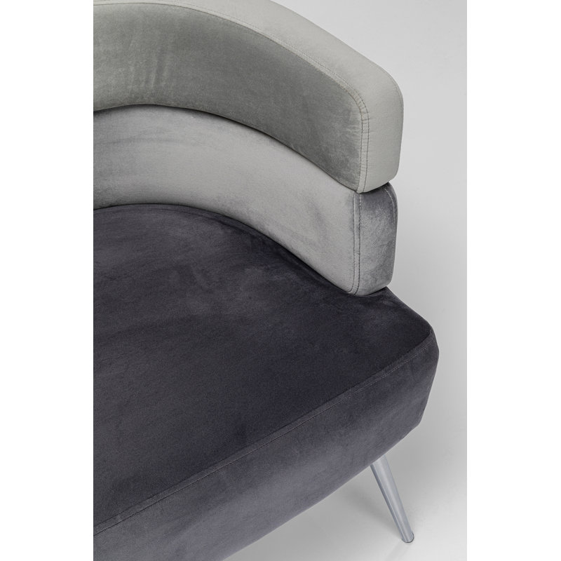 Sofa Sandwich 2-Seater, Silver, Grey