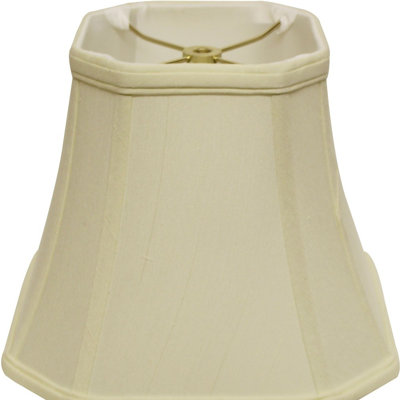 Abat-jour incliné en forme de cloche carrée Monay Shantung