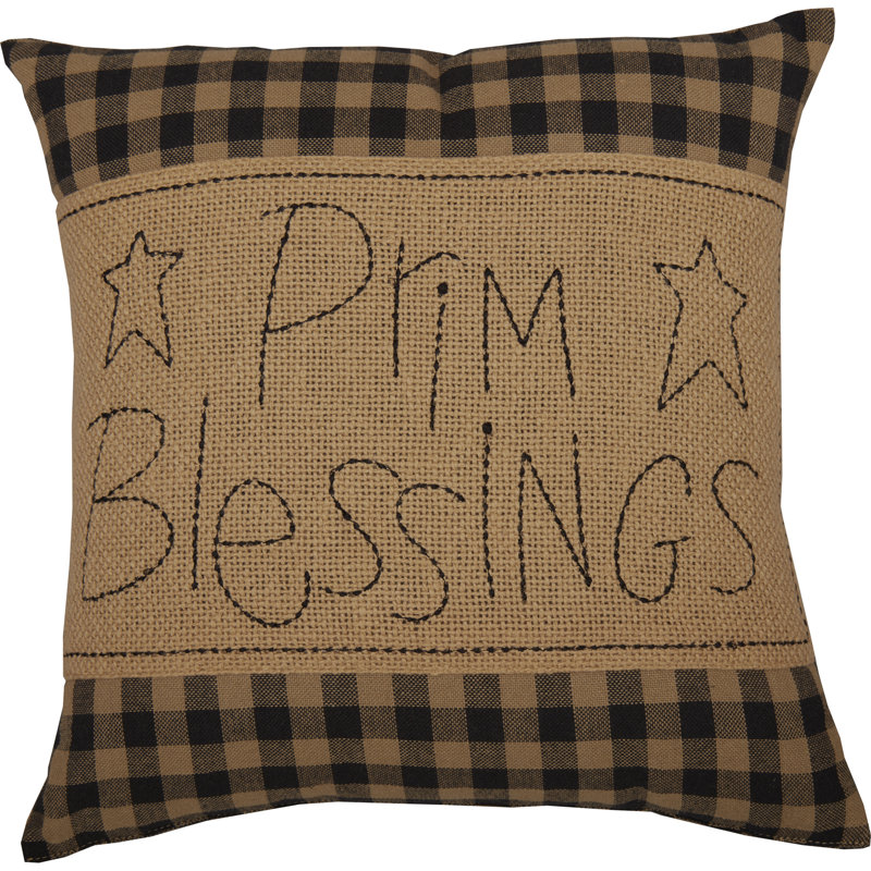 Coussin Black Check