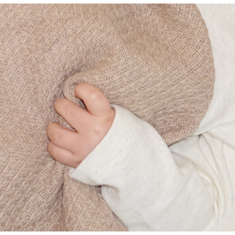 Cotton Receiving Blanket, Taupe