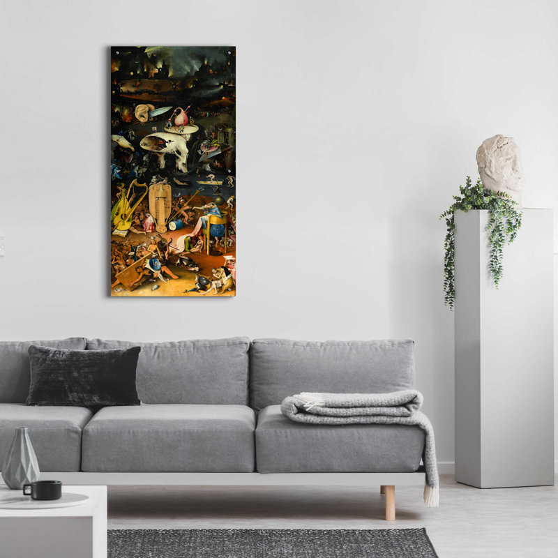 " The Garden Of Earthly Delights - Right Panel " by Hieronymus Bosch, 48" H x 24" W