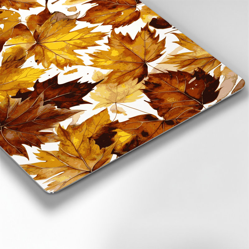 «Botanical Beech Leaves», art mural en métal brun, H 16 po x l 20 po